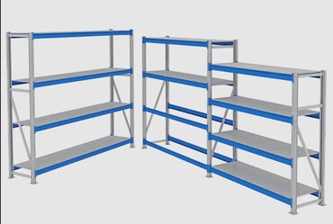 Витрины: Складские стеллажи, металлический стеллаж для склада, грузовой стеллаж