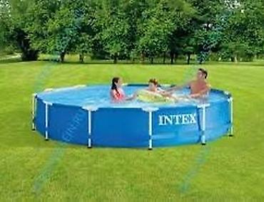 Бассейны: Каркасный бассейн Intex круглой формы для дачи/сада. Размер:3.05*76 — 1