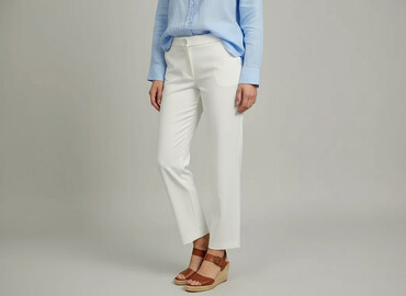 białe t shirty massimo dutti: Брюки жіночі, розмір M