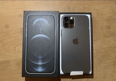 tecno camon 19 pro цена бишкек: IPhone 12 Pro, Колдонулган, 128 ГБ, Заряддоочу түзүлүш, Куту, 83 %