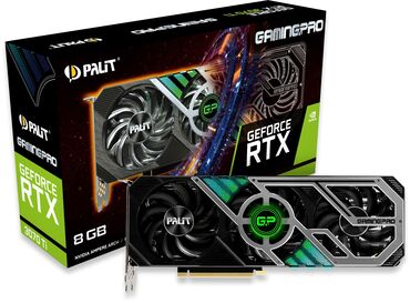 Настольные ПК и рабочие станции: Видеокарта, Б/у, GeForce RTX, 8 ГБ, Для ПК