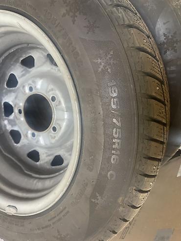 ли 9 авто: Колеса в сборе 195 / 75 / R 16, Зимняя шипованная, Б/у, Легковые, Железные, отверстий - 5 — 2