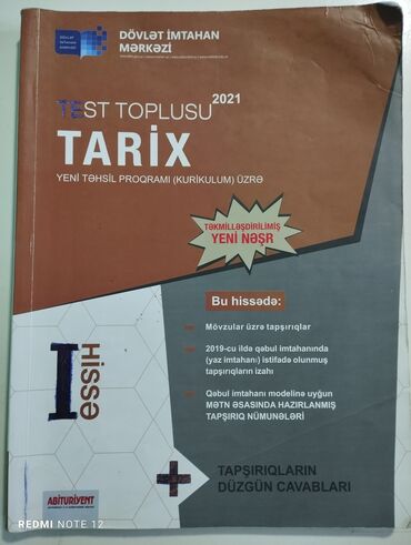 dim tarix test toplusu 2 ci hisse pdf: Tarix 1-ci hissə test toplusu 2021