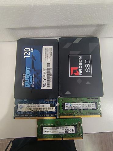 Накопители SSD: Satılır: SSD-lər və noutbuk RAM-ları (SO-DIMM) - SSD 1: Patriot Burst — 1