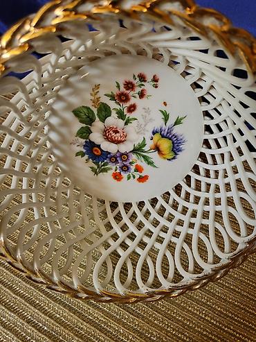 maxi staklene case: Cinija nova iz 70ih.godina Cluj porcelanska. Nova porcelanska cinija — 5