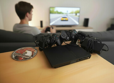 PS2 & PS1 (Sony PlayStation 2 & 1): İdelal vəziyyətdə plastation 2 slim+1konsol+1 adopdor+6 oyun -da lalafo.az — 4 PS2 & PS1 (Sony PlayStation 2 & 1): İdelal vəziyyətdə plastation 2 slim+1konsol+1 adopdor+6 oyun — 4