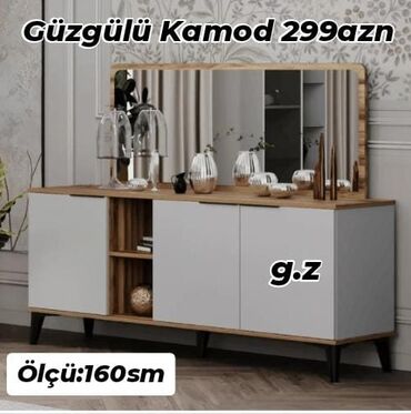 Masa və oturacaq dəstləri: *Güzgülü Kamod ✔️299Azn* ✔️Rəng seçimi sərbəst *İstehsal Rusiya