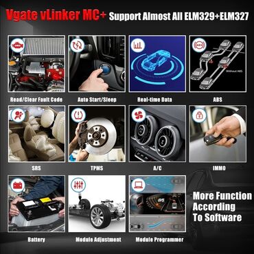 Alati za automobile: Vgate vLinker MC + V2.2 Bluetooth 4.0 OBD2 BimmerCode FORScan Auto — 7