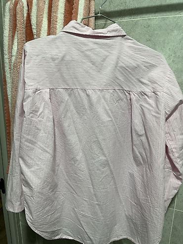 синяя рубашка: Рубашка, Классическая модель, В полоску, Made in KG — 2