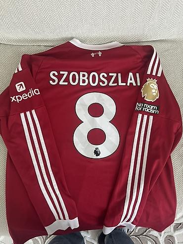 Игровая футболка Liverpool FC 2023/24, длинный рукав, с именем и at lalafo.kg Игровая футболка Liverpool FC 2023/24, длинный рукав, с именем и