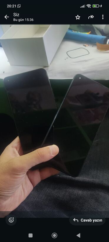a30s ekran: Mi 11 lite 4G usden cxma zavod orginal ekran orta cercivesi ile bir