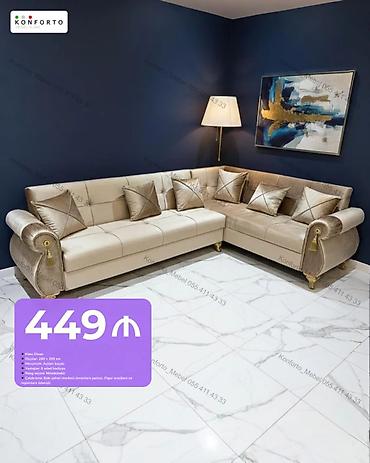 kundur: Künc divan, Qonaq otağı üçün, Parça, Bazalı, Açılan — 1