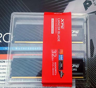 Operativ yaddaş (RAM) > 32 GB, > 4000 Mhz, DDR5, PC üçün, İşlənmiş