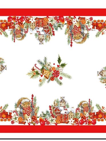 Kuhinjski tekstil: Stolnjak, Novo, bоја - Crvena — 14