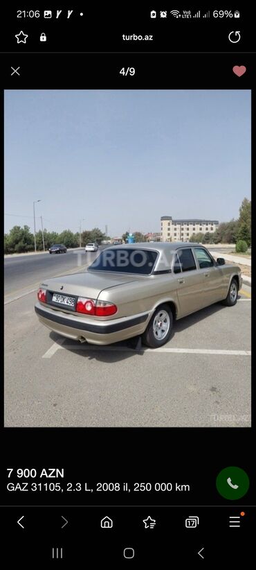 qaz 13: QAZ 31105 Volga: 2.3 l | 2008 il | 250000 km Sedan