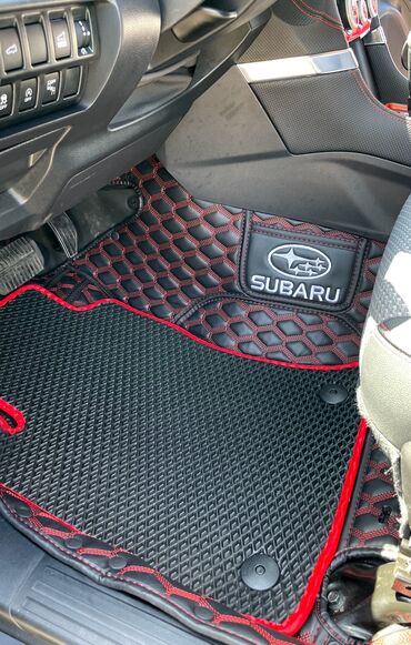 Полики: 5D Экокожа Полики Для салона Subaru, цвет - Синий, Новый, Самовывоз, Платная доставка — 7