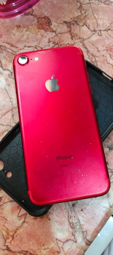 Apple iPhone: IPhone 7, 128 GB, Qırmızı, Barmaq izi