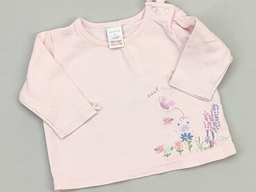 różowa bluzka z cekinami: Bluzka, Next, 0-3 m, stan - Bardzo dobry