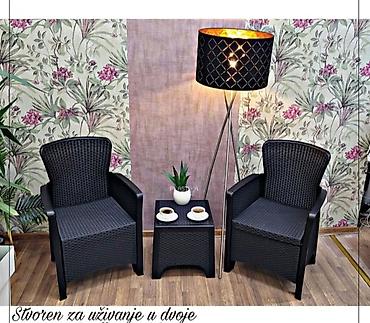 pvc komode: Vrtni set za dvoje – 2 fotelje + pomoćni stočić - Materijal — 2