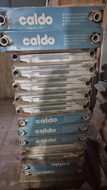 radiyator panel: 11 ədəd 8 seksialı. 2 ədəd 10 seksialı. 1 ədəd 7 seksialı. Mövcuddur — 1