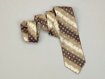Krawaty i akcesoria: Krawat, kolor - Brązowy, stan - Bardzo dobry