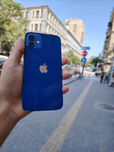 ıphone 12 mını: IPhone 12, 128 GB, Mavi, Face ID, Sənədlərlə, Zəmanət