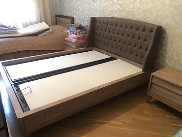 Дом и сад: Двуспальная кровать, Шкаф, Трюмо, 2 тумбы, Турция, Б/у — 2