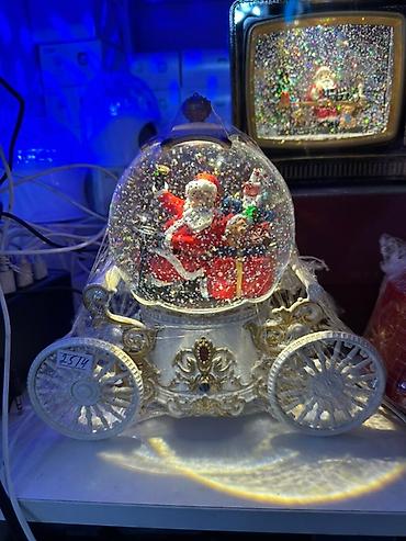 Рабочие настольные лампы: Новогодние декоративные светильники со «снежным» эффектом - — 10