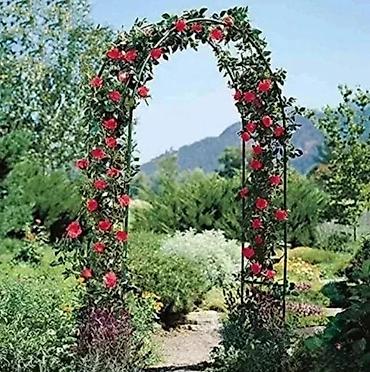Baštenska metalna pergola – luk za penjačice - Elegantna samostojeća