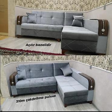 Divanlar: Künc divan, Yeni, Açılan, Bazalı, Vеlur parça, Şəhərdaxili pulsuz çatdırılma — 1