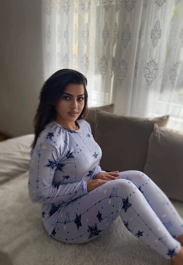 Pidžame: Ženske plišane pidžame – set majica + donji deo L XL 2XL 3XL - — 12