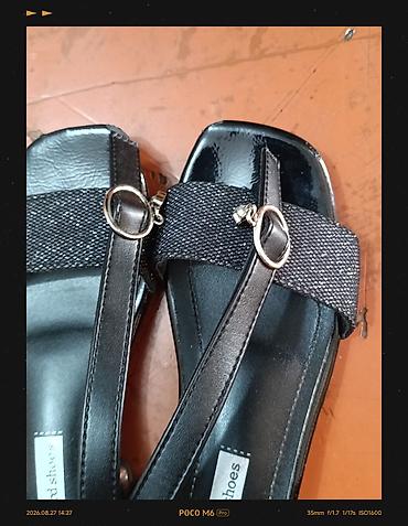 бирюзовые туфли: Məhsul: Qız uşaqları üçün zərif sandal az geynilib 32 razmer - Brend — 4