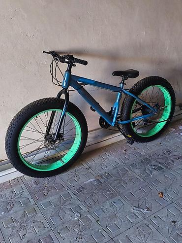 Velosipedlər: Endirim oluna biler. Fatbike tipli dağ velosipedi - Rəng: mavi gövdə — 1