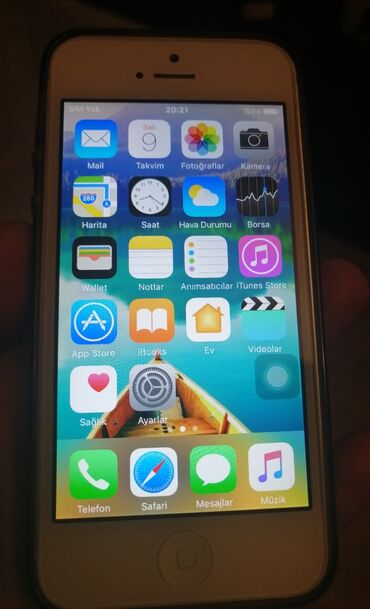 iphone s 5 v Azərbaycan | Apple IPhone: IPhone 5 | 16 GB | Matte Silver | Barmaq izi, Face ID