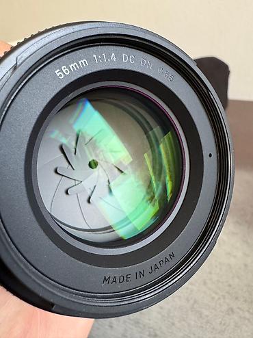 socket 1155: Объектив Sigma 56mm F1.4 DC DN, байонет E-mount для Sony. ✏️ состояние — 3