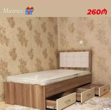 siyirmeli dolab: Новый, Односпальная кровать, Без подьемного механизма, С матрасом, С выдвижными ящиками, Азербайджан