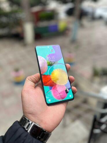 samsung tab s9 fe plus qiymeti: Samsung Galaxy A71, 64 ГБ, цвет - Синий, Отпечаток пальца