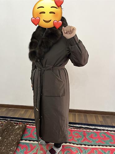 Пальто: Пальто, Классика, Осень-весна, Ангора, Длинная модель, Двубортная модель, 2XL — 14