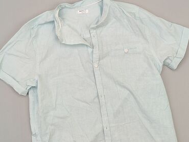 Shirts: Shirt 13 years, condition - Good, pattern - Striped, color - Light blue