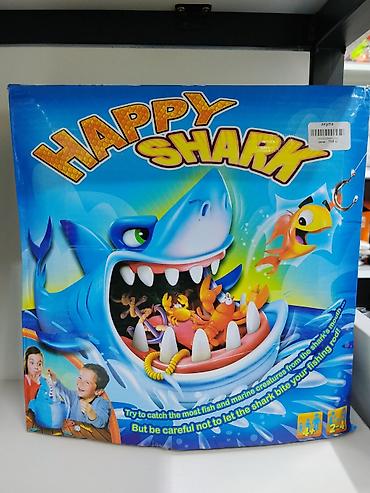 Настольная игра Happy Shark для детей. Яркая игровая настолка с