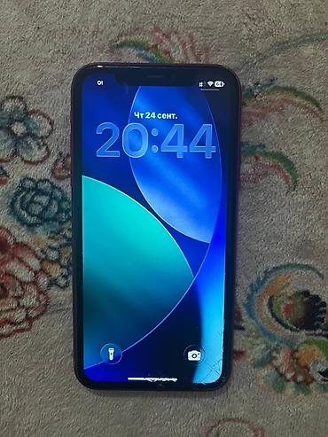 IPhone 11, Б/у, 128 ГБ, Красный, 75 %