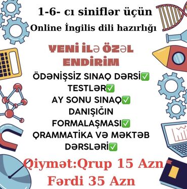 psixologiya kurslari: Xarici dil kursları | İngilis dili | Böyüklər üçün, Uşaqlar üçün | Abituriyentlər üçün