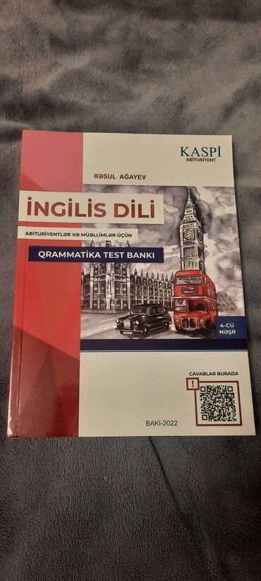 cereke kitabi: Kaspi englis dili qrammatika test bankı 2022 Kitabin ici temizdi
