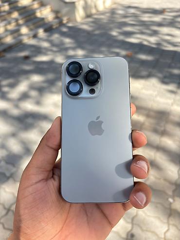 qubada ucuz telefonlar: IPhone 15 Pro, 128 GB, Natural Titanium, Simsiz şarj, Face ID, Sənədlərlə — 1
