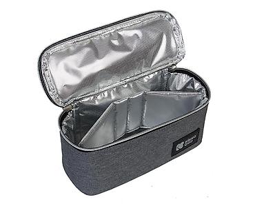 nosene: KIKKA BOO KikkaBoo Termo izolovana torba za hranu Foody – dark grey — 2
