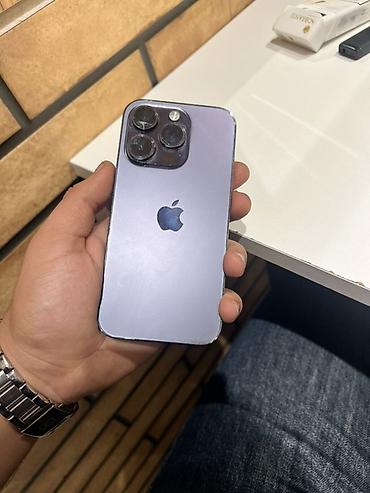 Mobil telefonlar: IPhone 14 Pro, Deep Purple, Face ID — 1