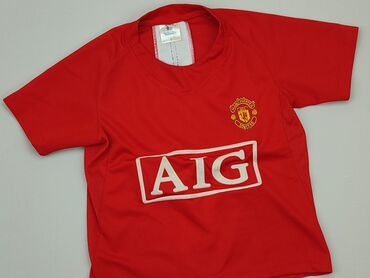 koszulka biało czerwona: Koszulka, 8 lat, 122-128 cm, stan - Dobry