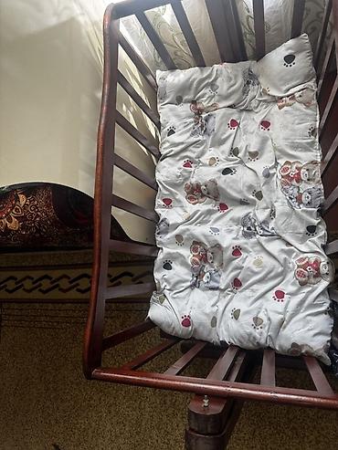нужные вещи: Люлька, Б/у, Колыбель, Дерево, цвет - Коричневый, Платная доставка, Самовывоз, Бесплатная доставка — 1