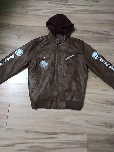 baka prase majice: Muška jakna sa kapuljačom – Harley-Davidson stil - Boja: braon — 3