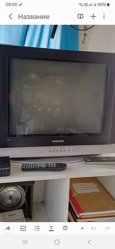 шнур от телевизора: Продаю б/у телевизор SAMSUNG. Диагональ размераысредние. В рабочем